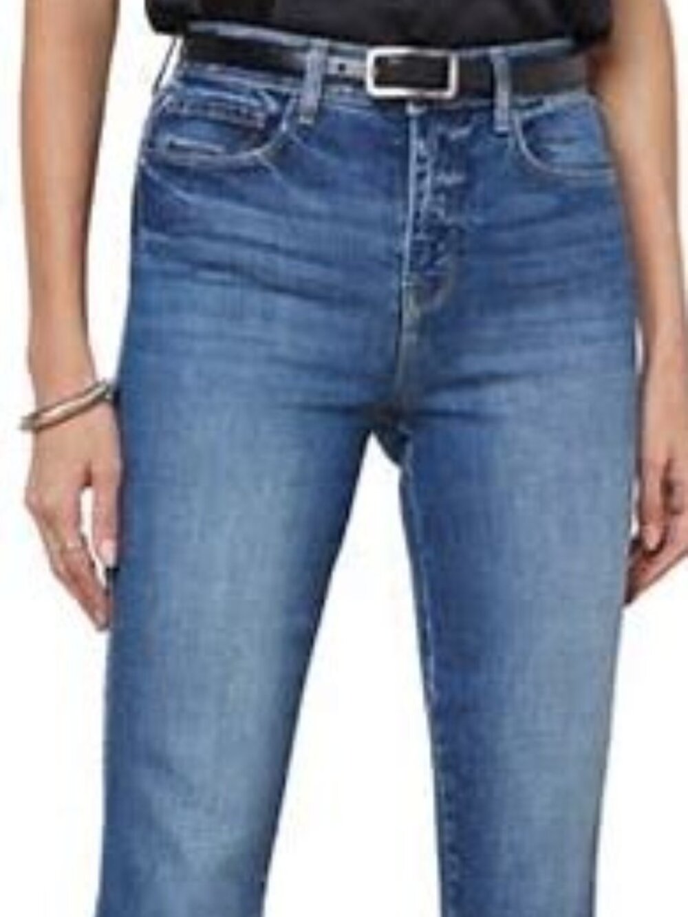 L'AGENCE Alexia High Waist Ankle Straight Leg Jeans Size 25